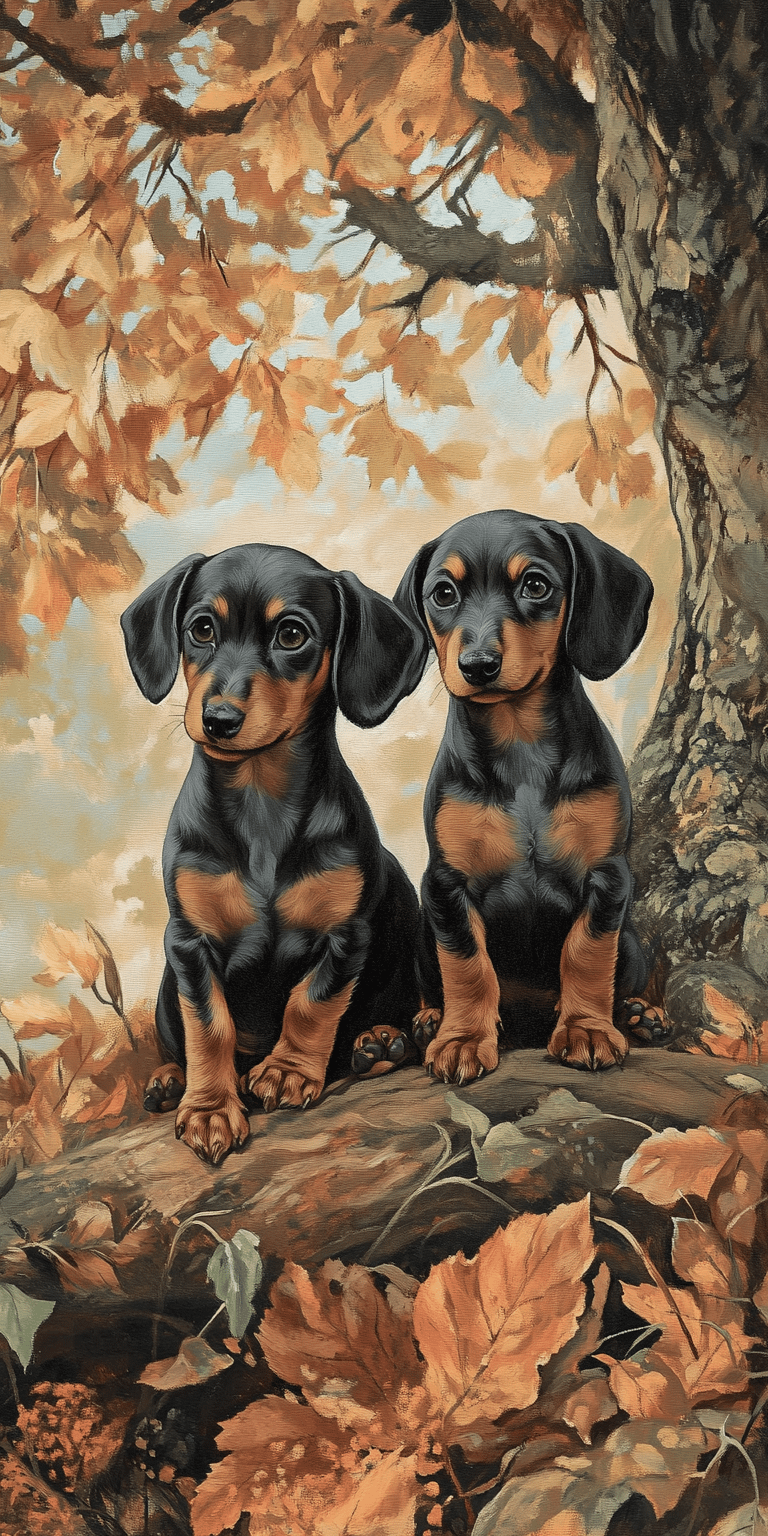 Phone Background Dachshund Puppies (Free) product image (2)