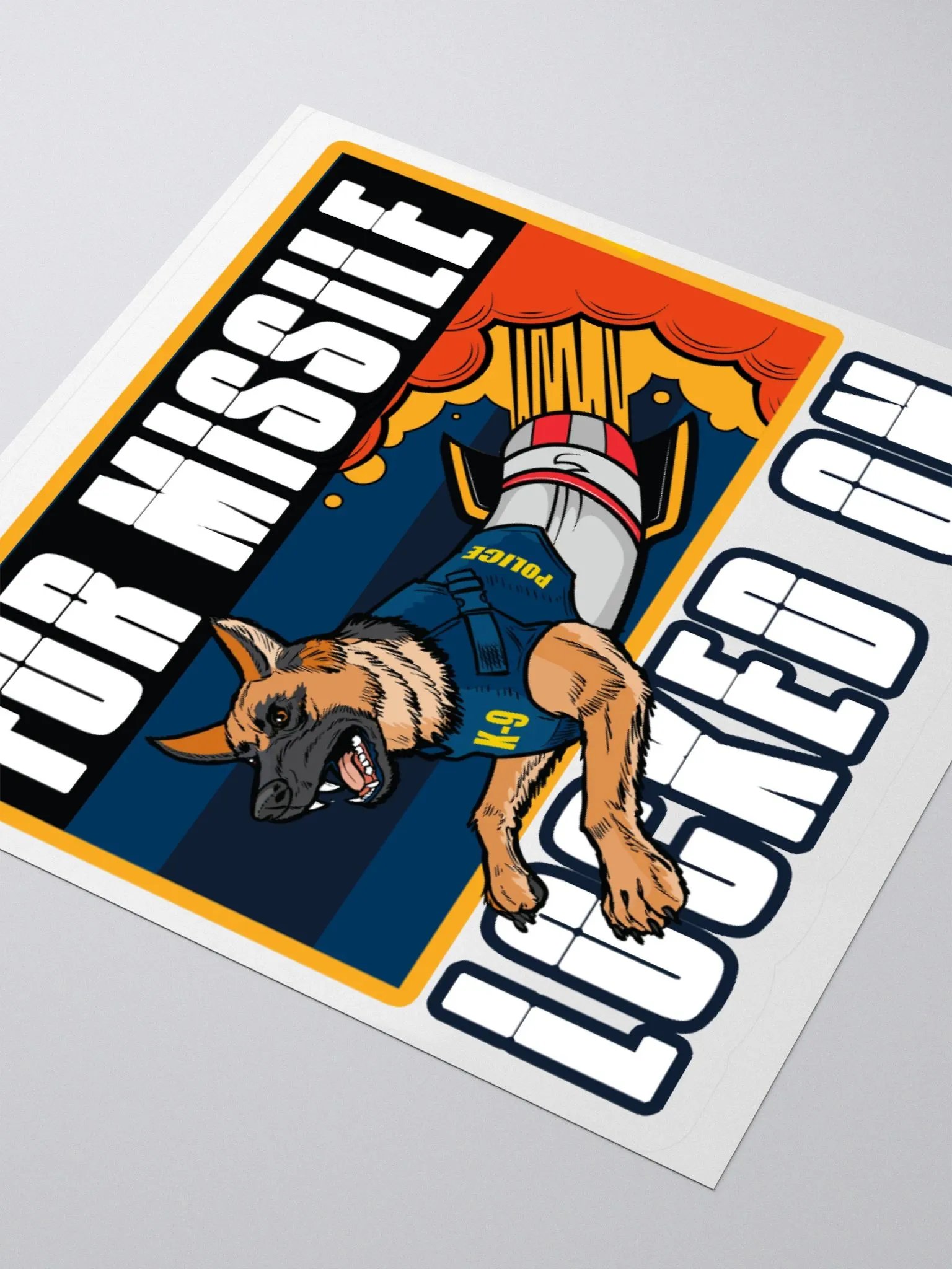Fur Missile K-9 Kiss Cut Stickers product image (11)