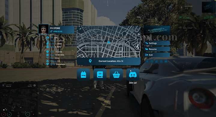FIVEM NEW PAUSEMENU [ QB / ESX ] product image (1)
