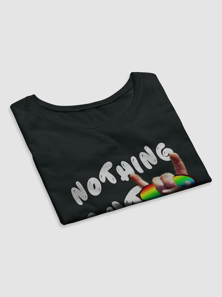Nothing But Love - Pride Edition - White Text - Women's Crop Tee product image (4)