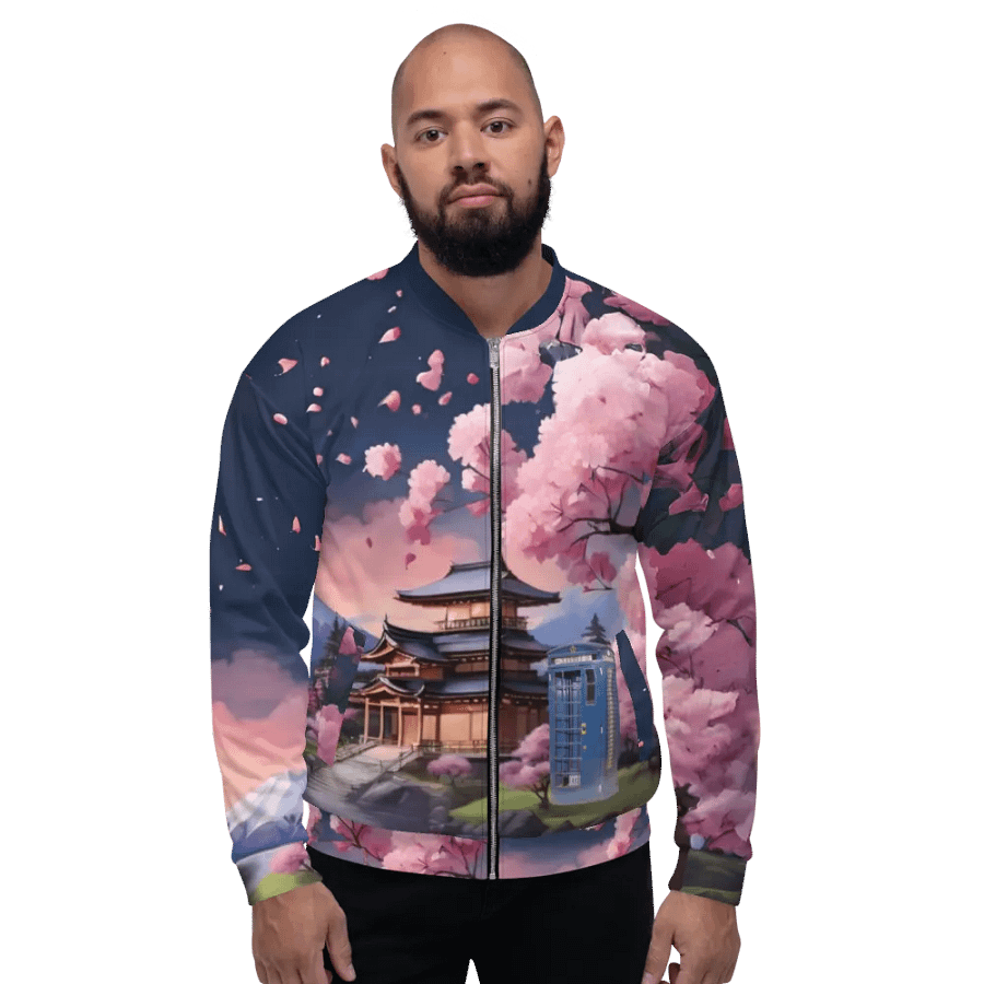 Dr Who Tardis in Japan All Over Print Bomber Jacket product image (4)
