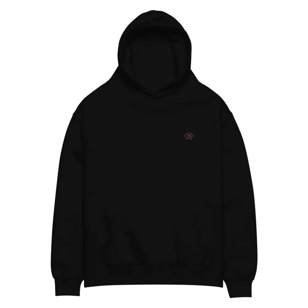 VACIO Skull Swirl Premium Relaxed Fit Hoodie (RED) product image (7)