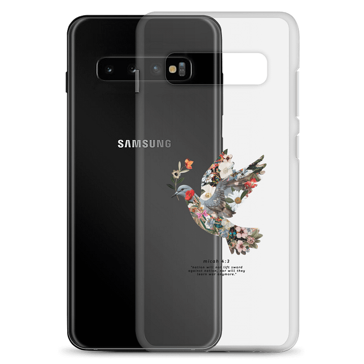 Floral Peace Dove | Micah 4:3 Samsung® Clear Case product image (8)