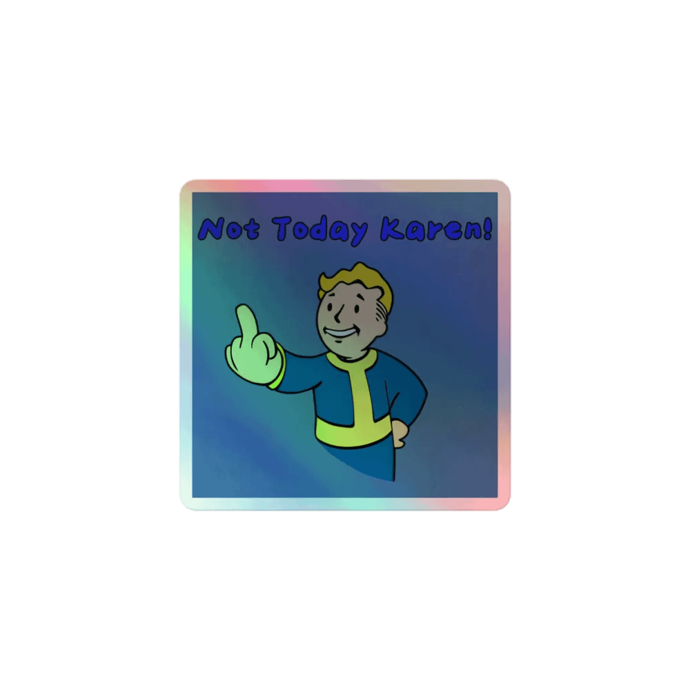 Not Today Karen! Vault Boy Salute Sticker's product image (1)