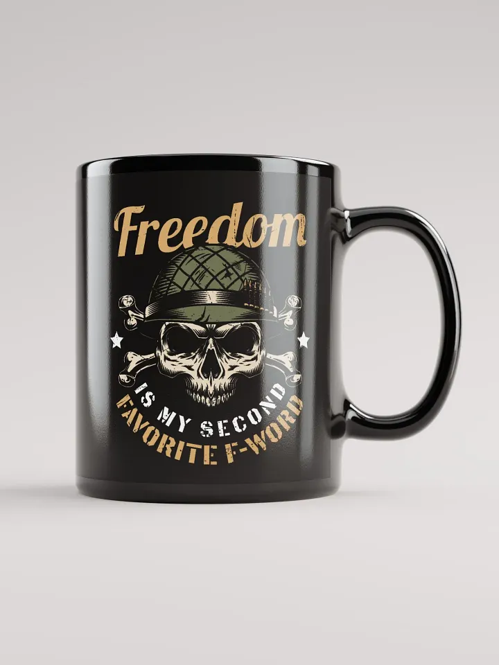 Freedom Graphic Black Mug product image (1)