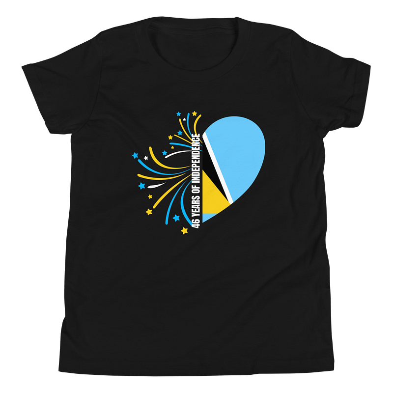 46 Years of Independence Heart Youth T-Shirt