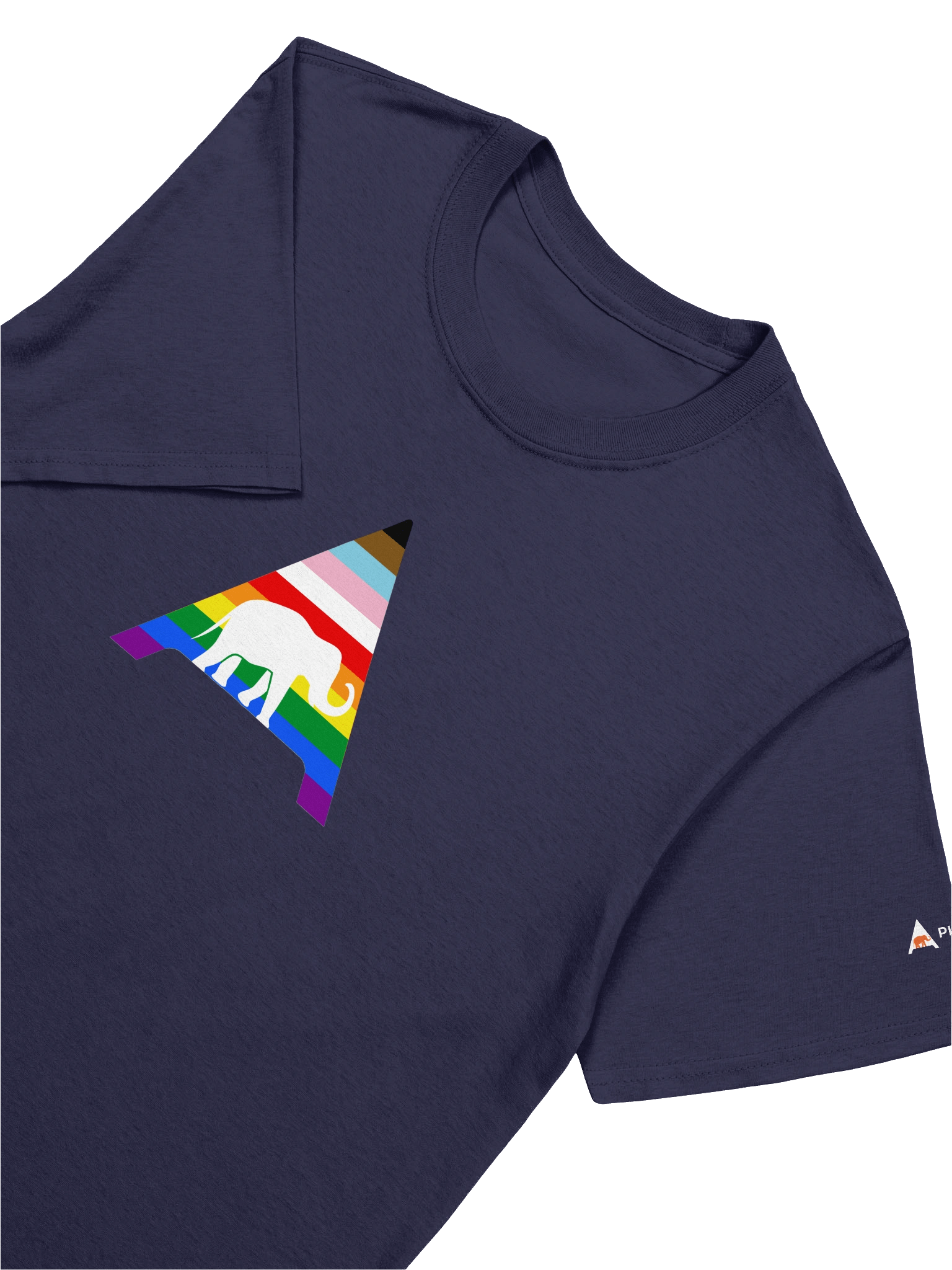 Rainbow ElePHPant Unisex T-Shirt (Dark mode) product image (3)