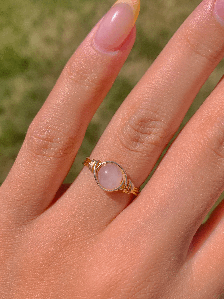 Wire Wrapped Rose Quartz Ring *Pre-Order* product image (3)
