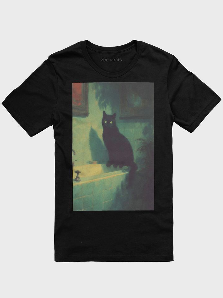 Midnight Watcher Cat T-Shirt product image (1)