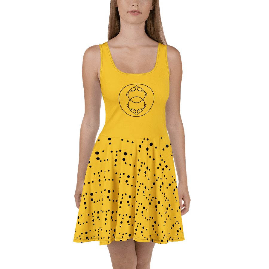 Symmetrical Faces All-Over Print Skater Dress product image (2)