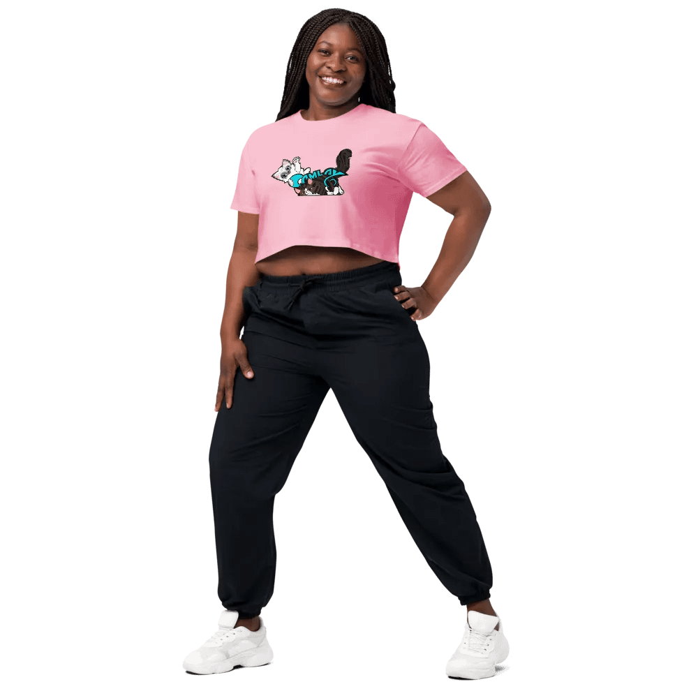 AS Colour Women's Premium Crop Top: Luigi & Ariel Logo product image (2)