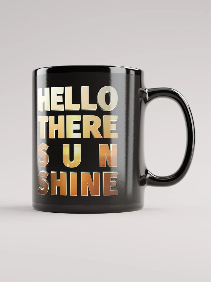 Hello There Sunshine | Black Glossy Mug product image (1)