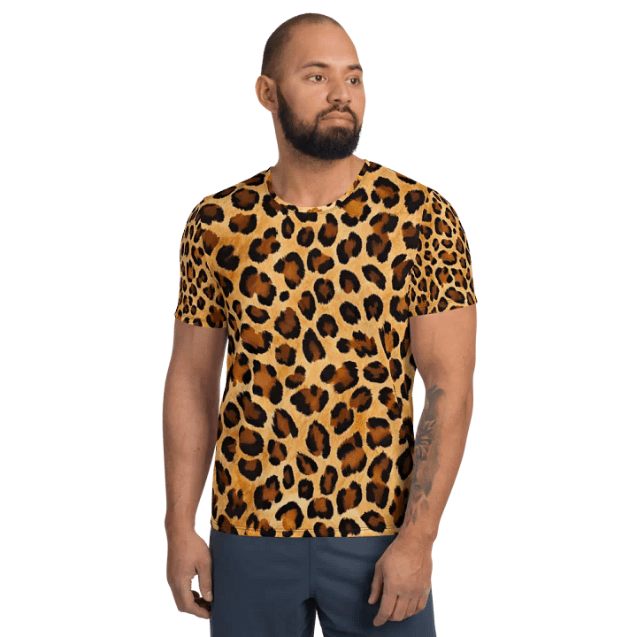 Leopard Gold Athletic Tee product image (1)