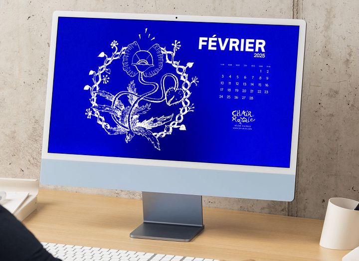 Calendrier 2025 - fonds d'écrans Chair Royale product image (1)