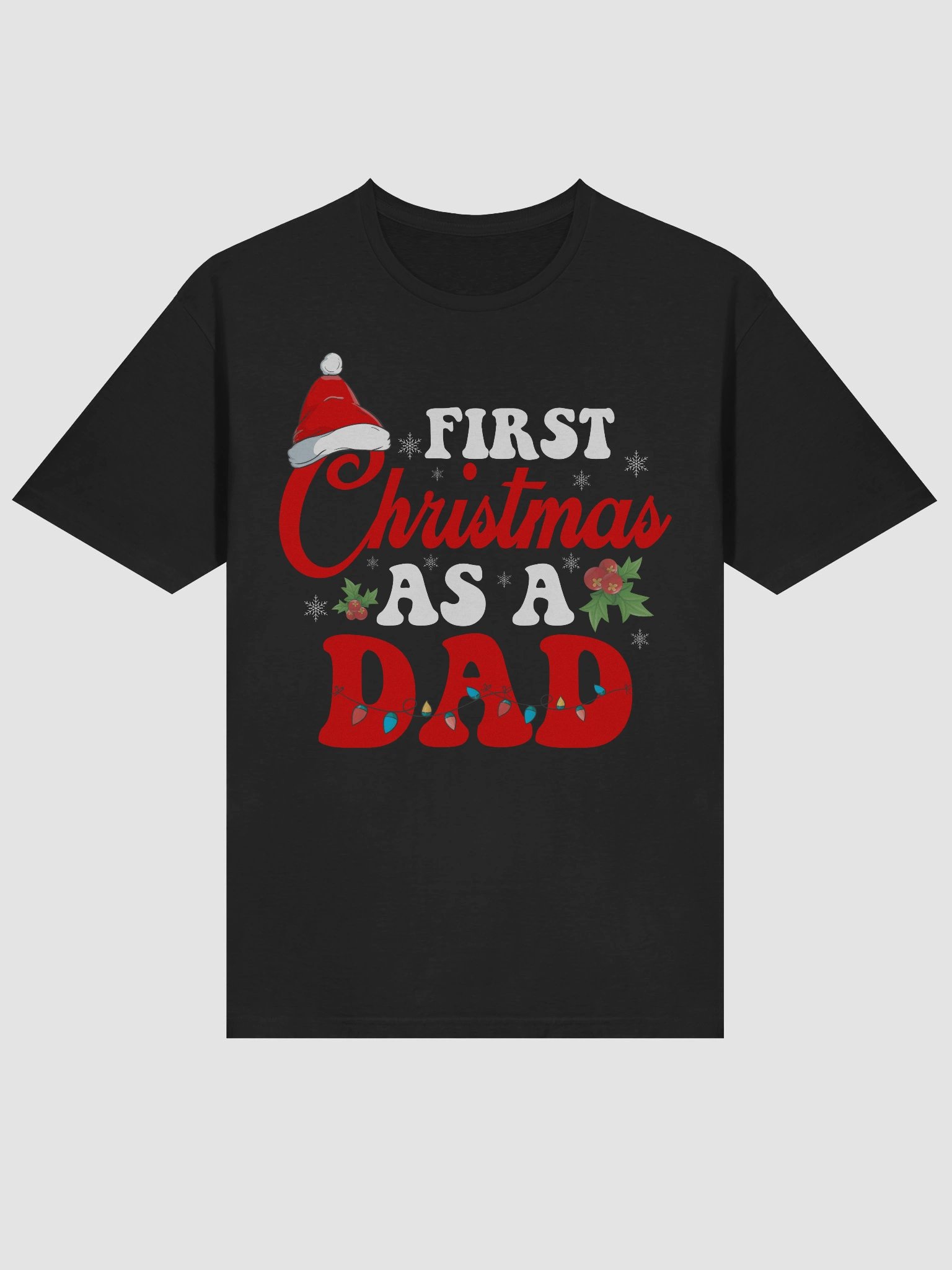 First Christmas As A Dad Holiday Joy And Love Gifts For Dads T-shirt product image (3)