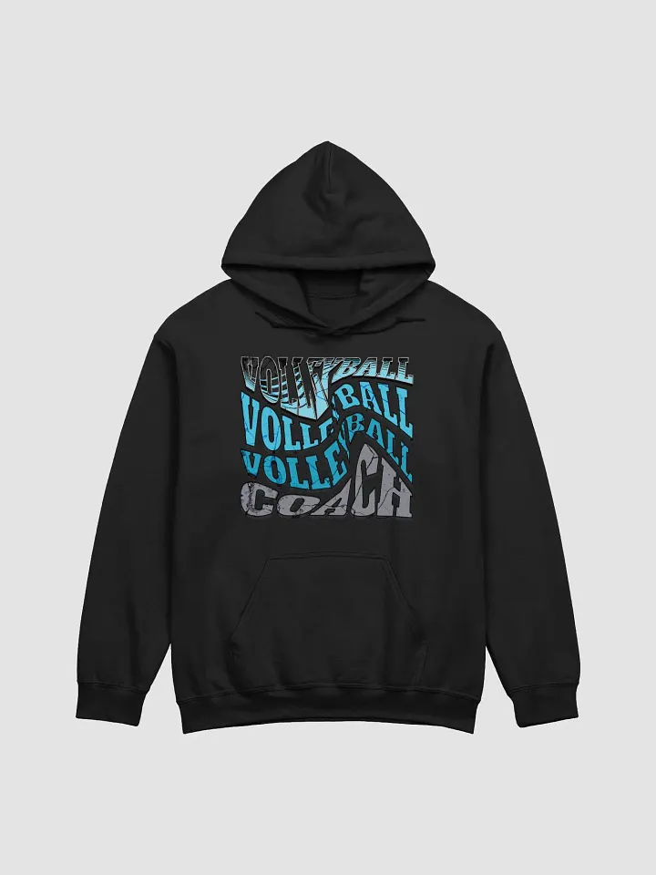 Mess Swirl Volleyball Coach Wavy Dynamic Hoodie product image (1)
