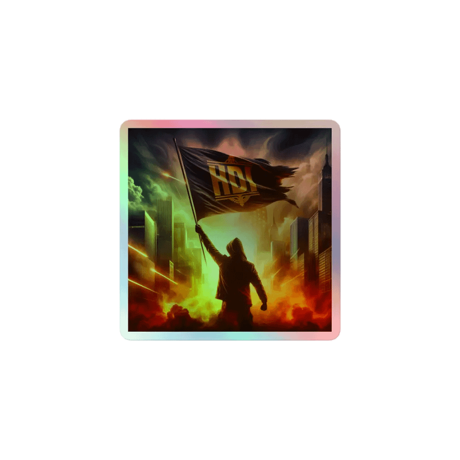 HDI Flag Bearer - Holographic Sticker product image (1)