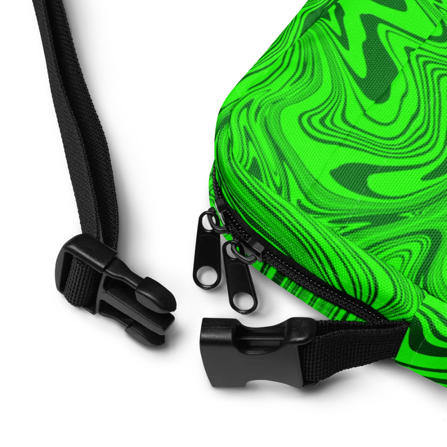 Utility Crossbody Bag - Abstract Green Swirls product image (11)
