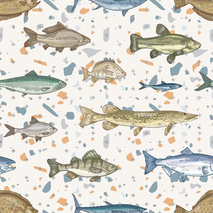 Fishdom Seamless Pattern product image (1)