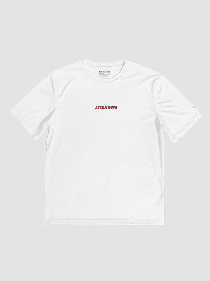 Sets N Reps Champion Double Dry® Performance T-Shirt In Red Font product image (1)