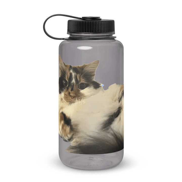 Cat Print Wide Mouth Water Bottle product image (1)