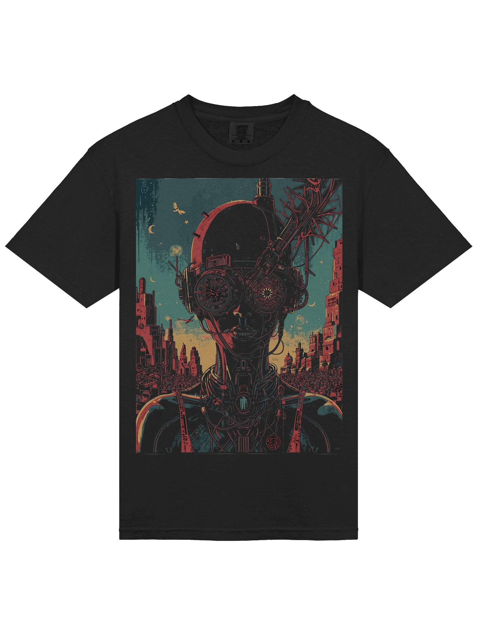 Future Dystopia Glitch Heavyweight T-Shirt product image (4)