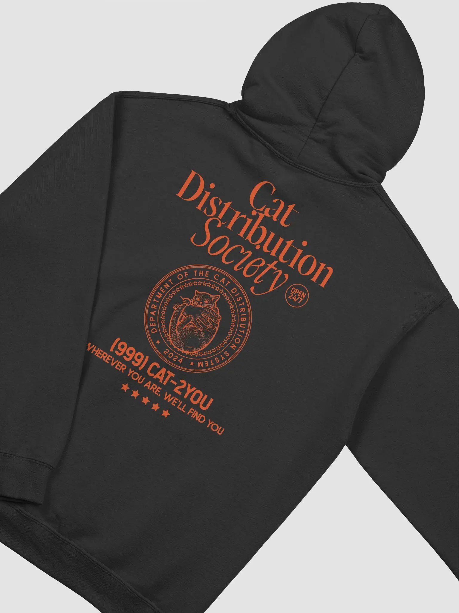 Cat distribution society hoodie product image (6)