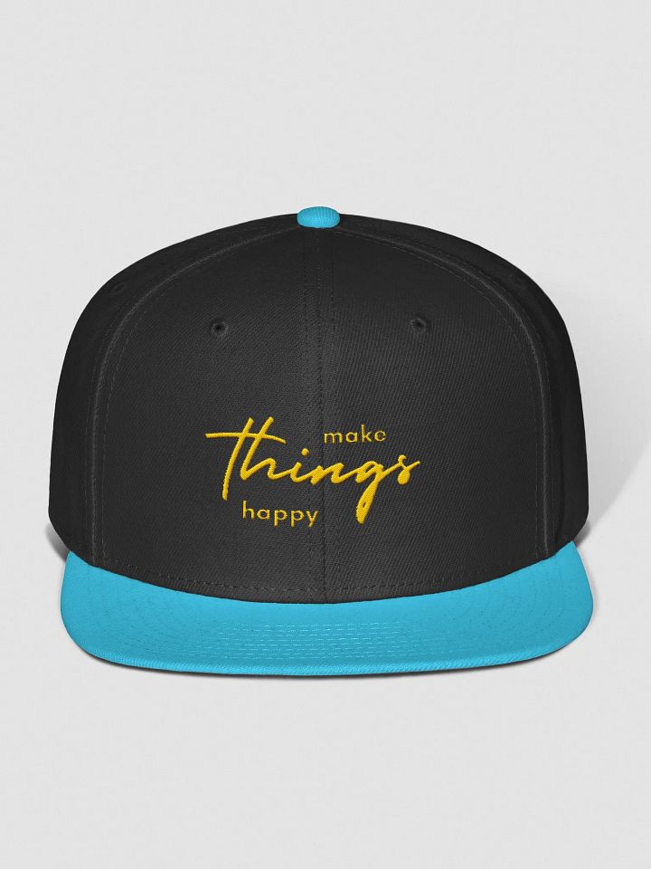 'Make Things Happy' Wool Blend Snapback Cap product image (1)