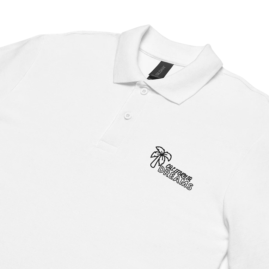 California Dreams Palm Tree Men Polo T-Shirt - White product image (5)