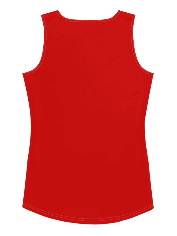 White And Red Women's Tank With Wave Design product image (6)