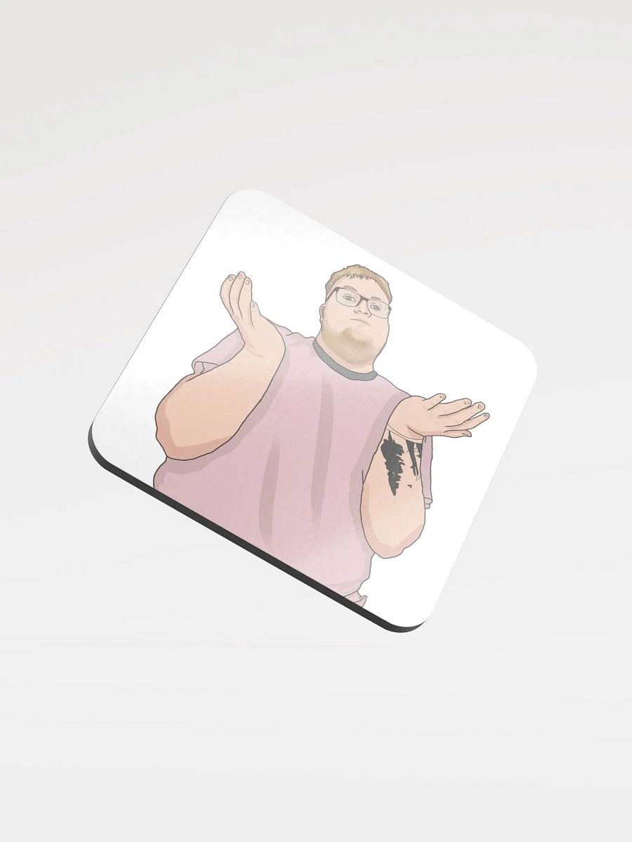 Funky Shrug Cork Coaster product image (1)