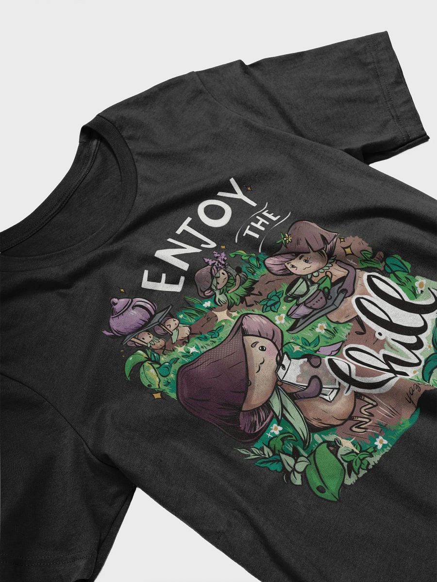 Fungus Parade Enchanted Forest T-Shirt - Whimsical Mushroom People Art product image (3)