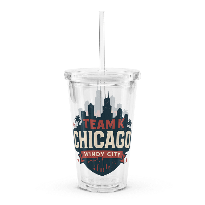 Team K Chicago Clear Plastic Tumbler product image (1)