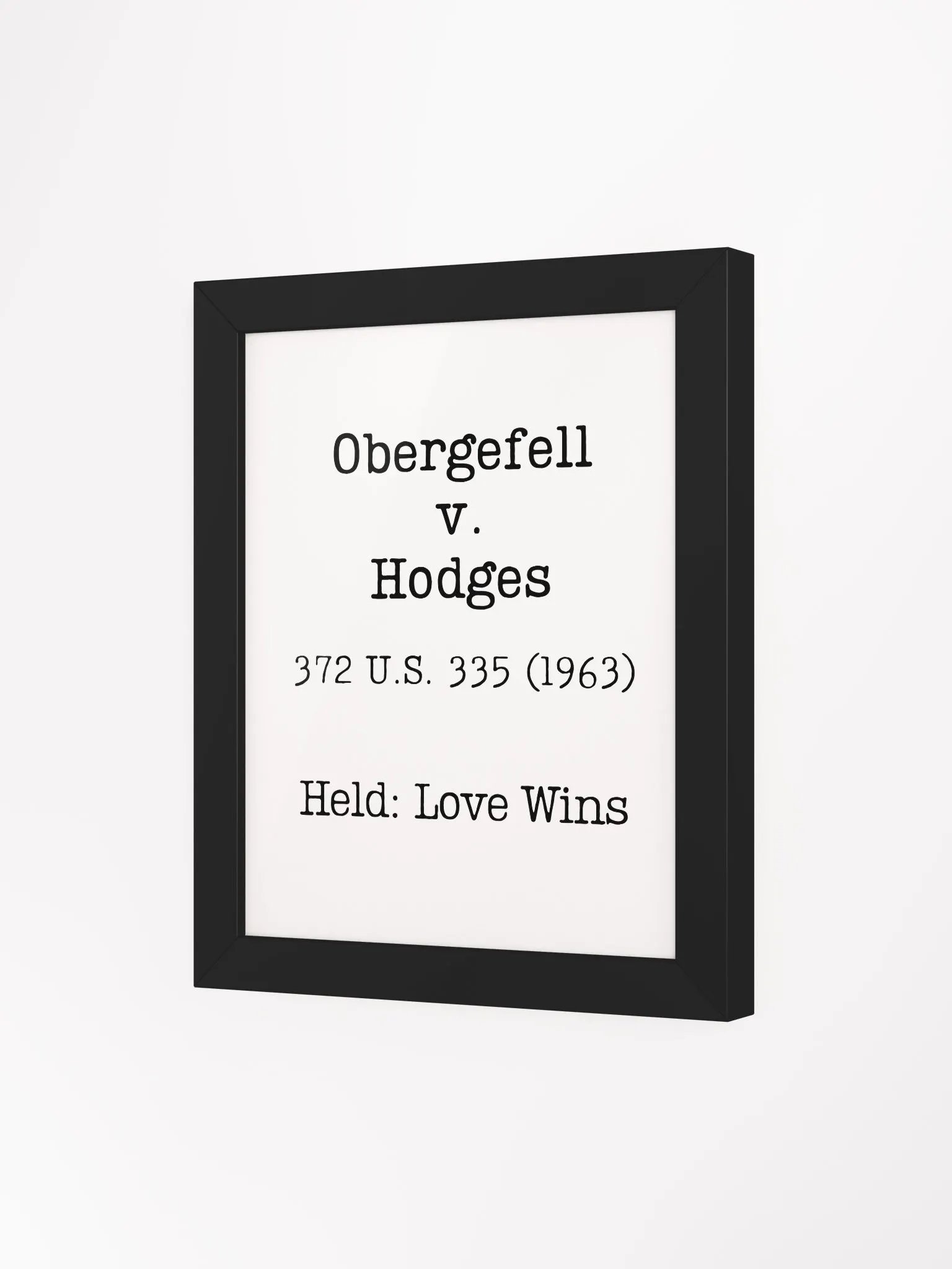 Obergefell v. Hodges "Love Wins" Framed Print product image (3)