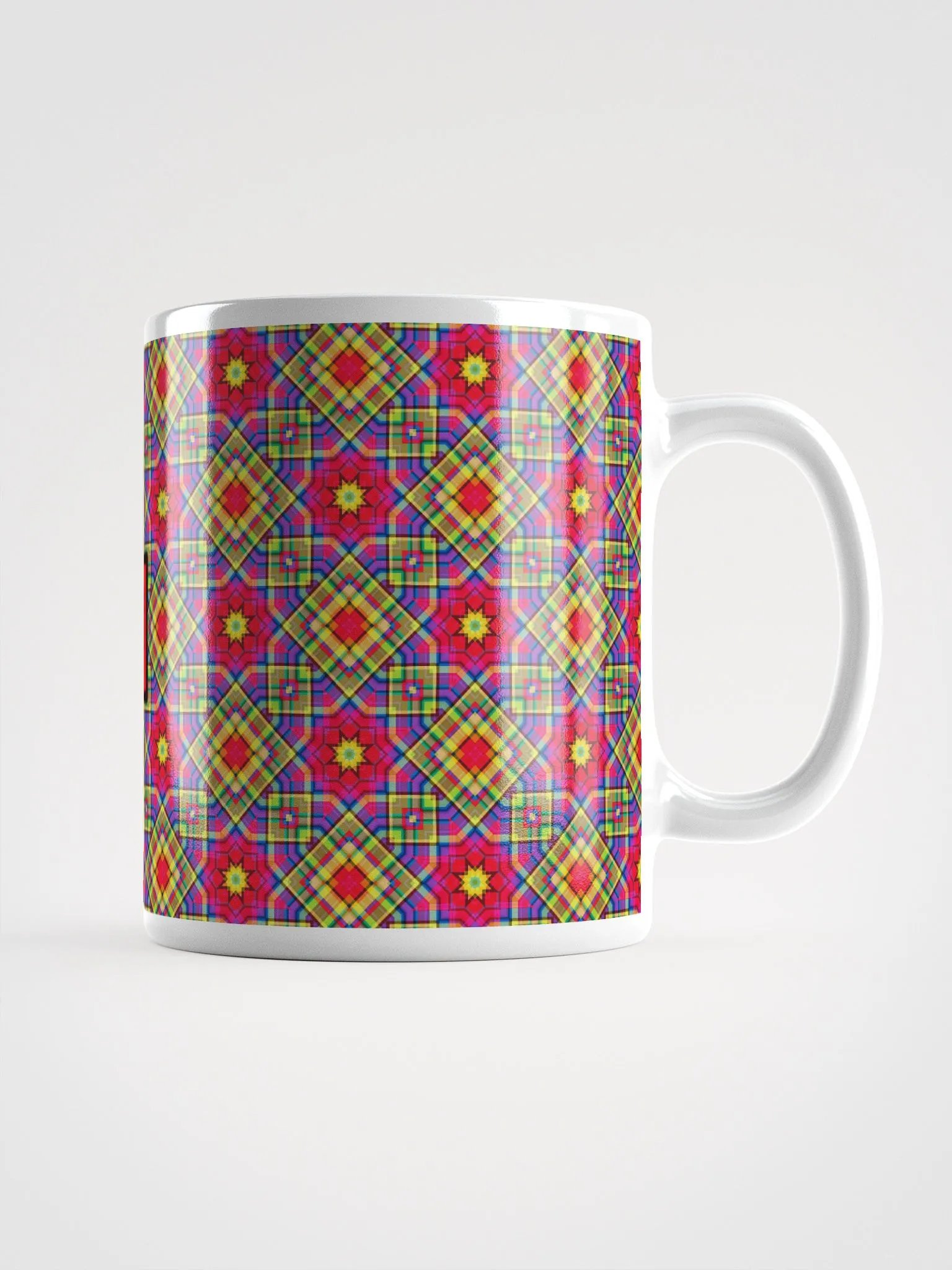 8T Sips Mosaic White Glossy Mug product image (1)