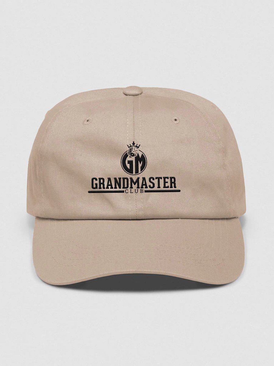 Embroidered Grandmaster Club Dad Hat (Black Logo) product image (1)