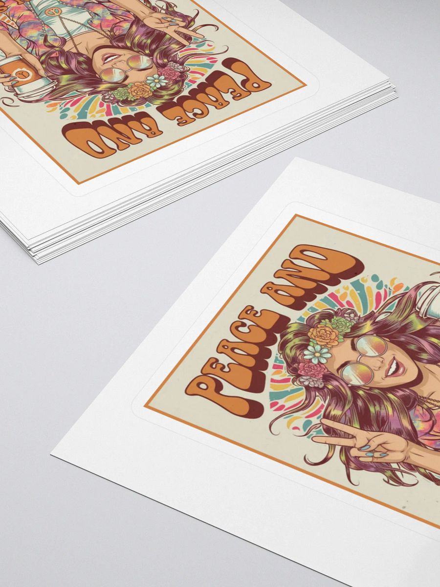 "PEACE AND PUMPKIN SPICE" vinyl sticker product image (4)