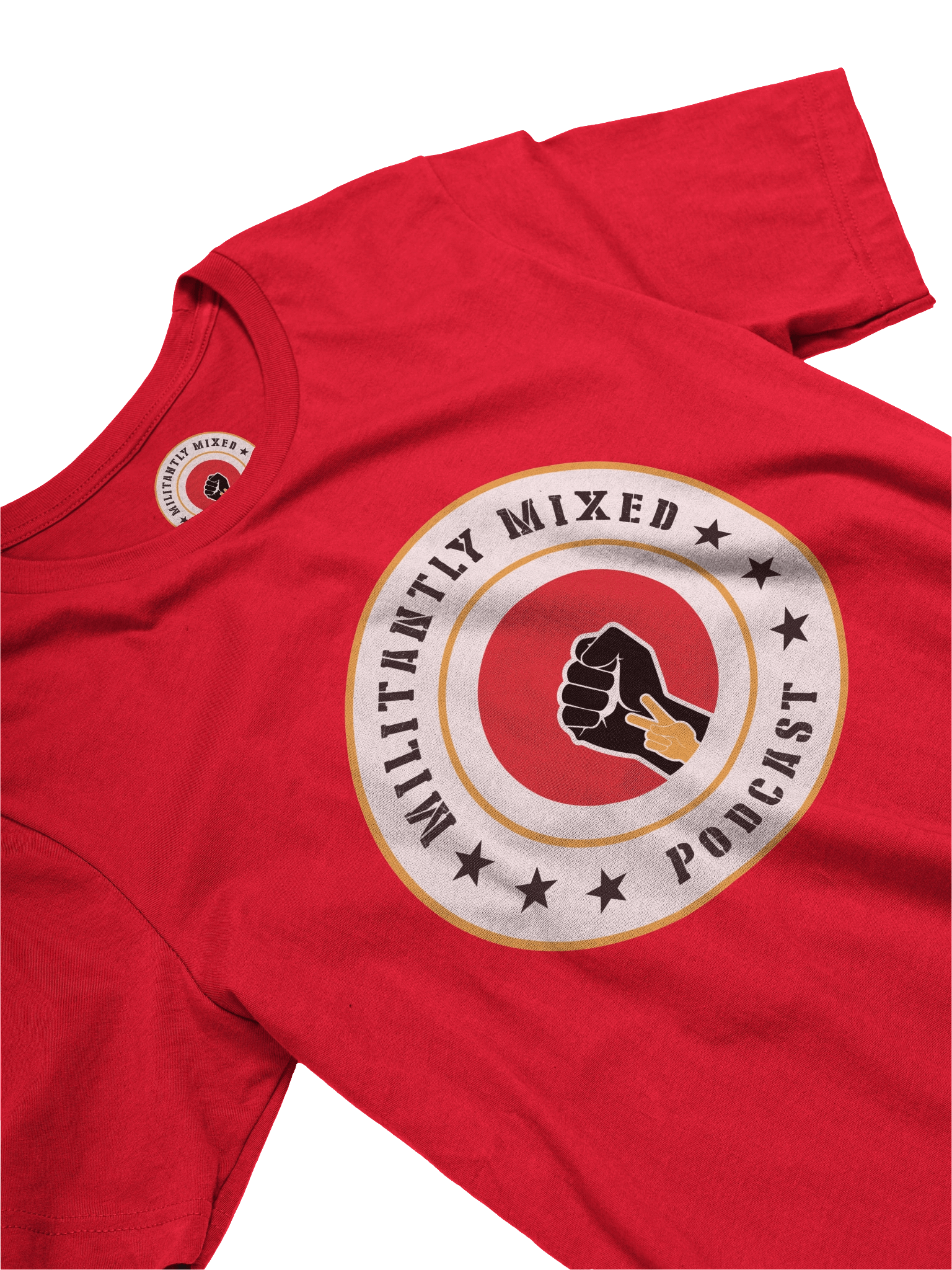 Militantly Mixed Podcast Logo Short-Sleeve Unisex T-Shirt product image (11)