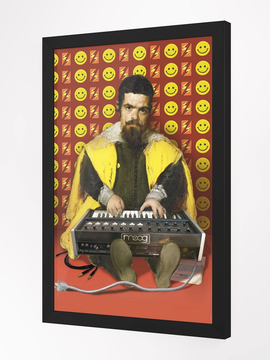 El Micromoog del Primo, Micromoog tribute by Frank Fonik, Techno EDM Framed High Quality Matte Poster product image (2)