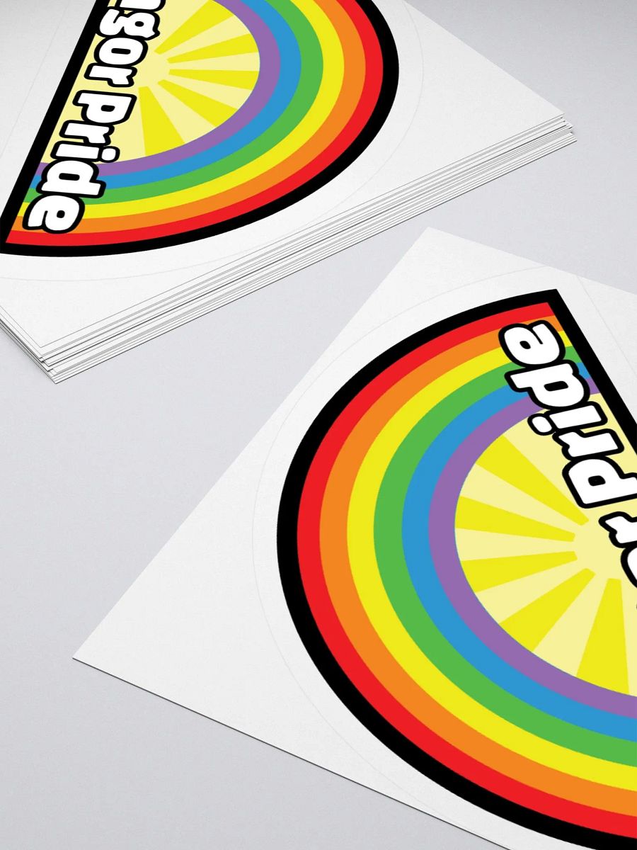 Bangor Pride Half Logo Sticker product image (11)
