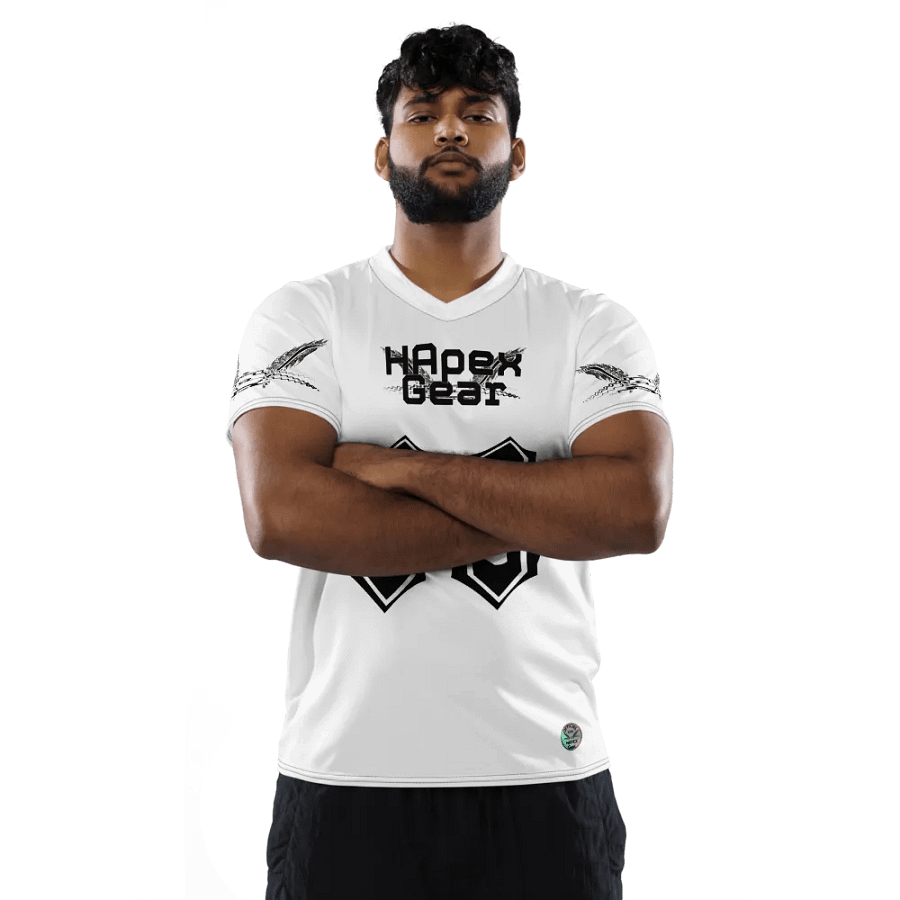 Rover - White - Recycled Unisex Sports Jersey - Black HApex Gear Black Logo product image (5)