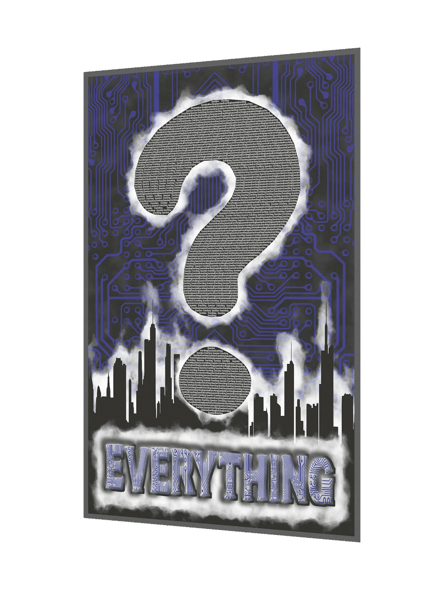 Question Everything Poster – Thought-Provoking Typography Wall Art product image (2)