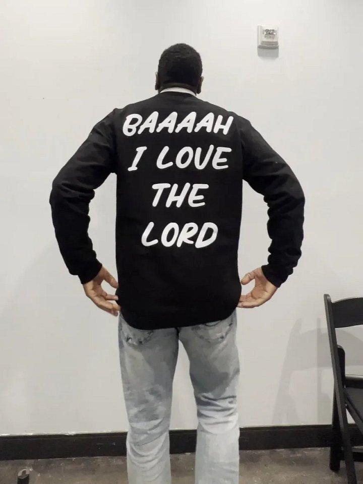 Be A Sheep Sweatshirt (Black) product image (2)