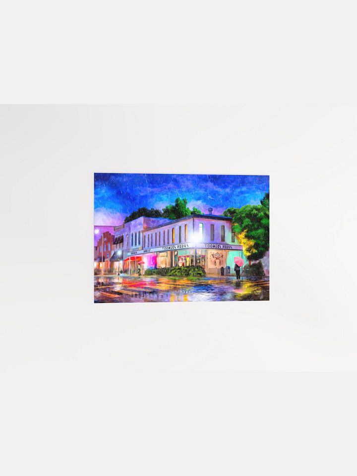 Auburn Alabama On A Rainy Evening Matte Poster product image (2)