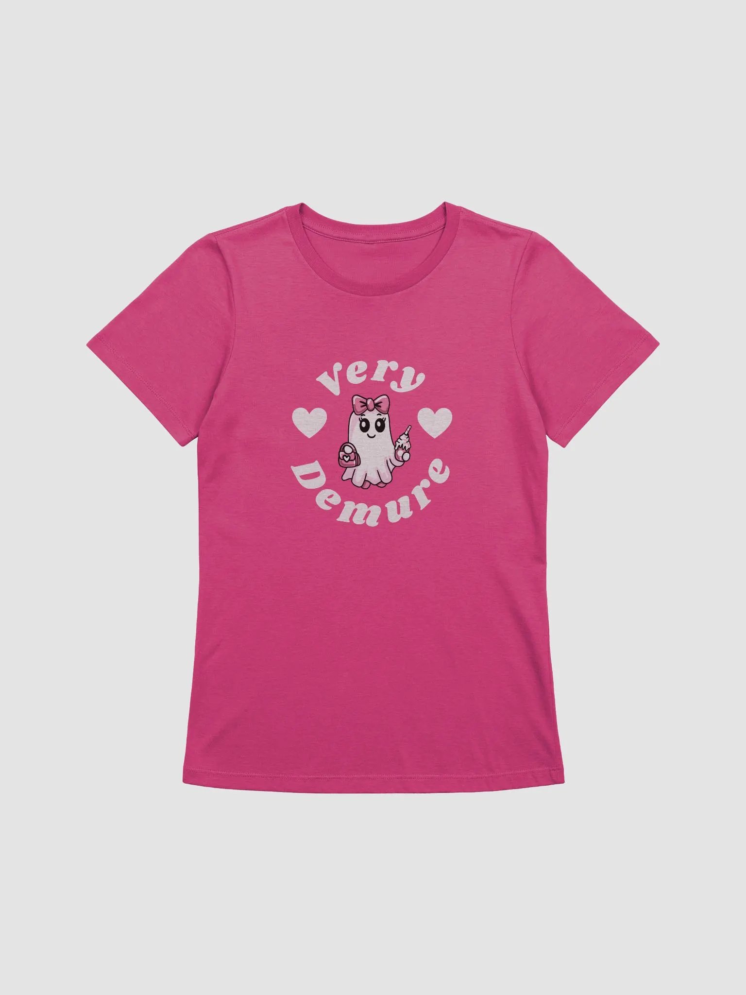 Very Demure Cute Ghost Design Women's Supersoft Relaxed Fit T-Shirt product image (1)