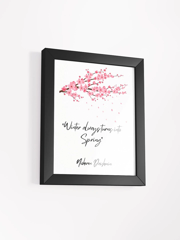 Winter Always Turns into Spring Wall Art—Inspirational Nichiren Framed Poster product image (9)