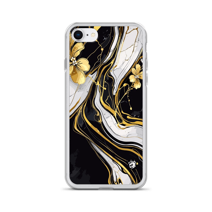 Gold Flowers Marble iPhone Case product image (24)