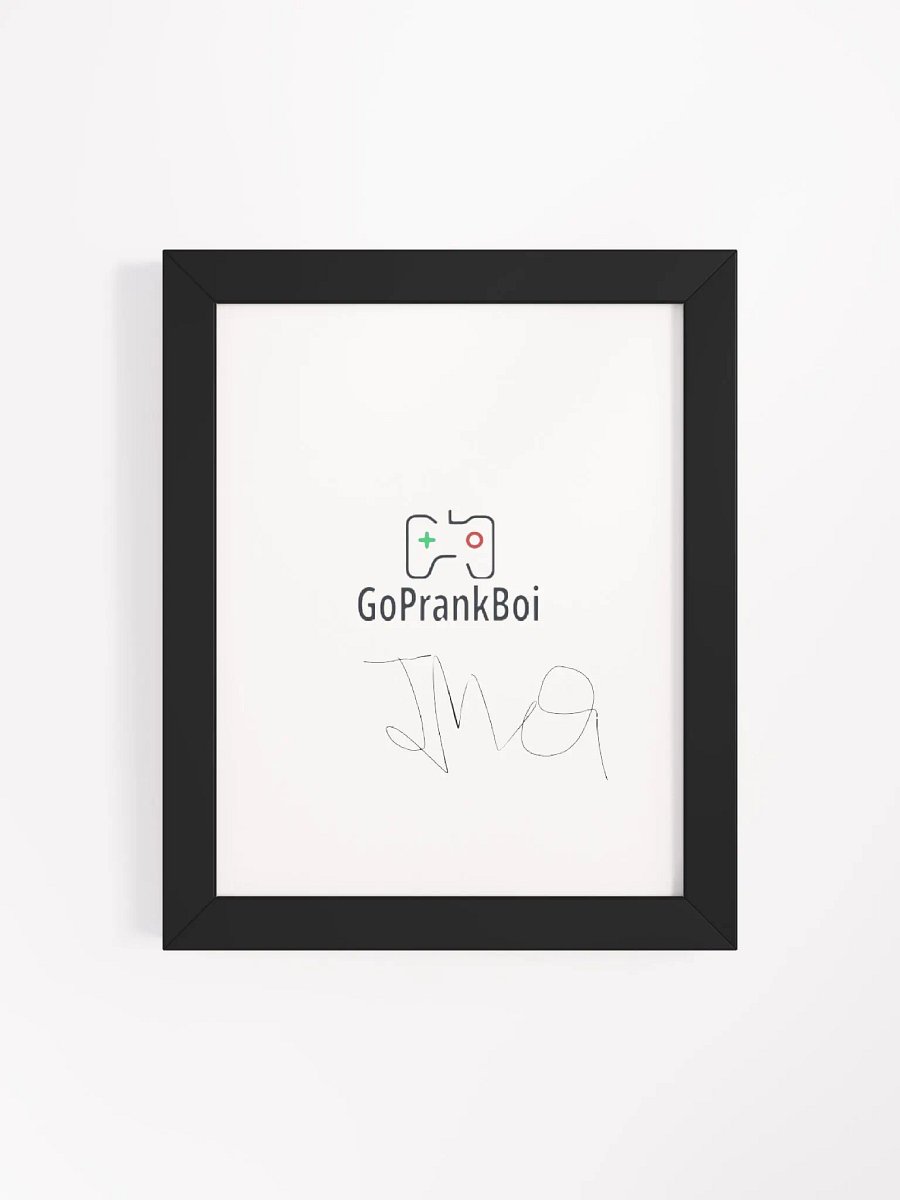 *AUTOGRAPHED* Framed GoPrankBoi Portrait product image (8)