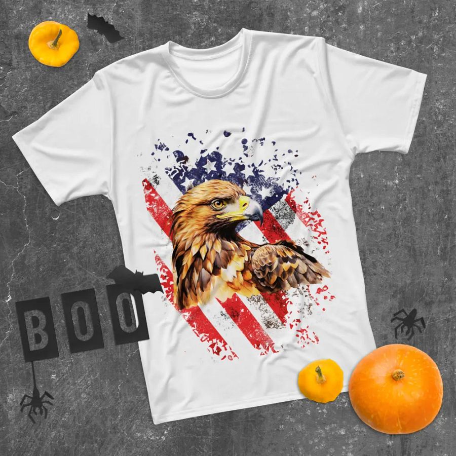 American Patriotic Eagle All-Over Print Tee product image (11)