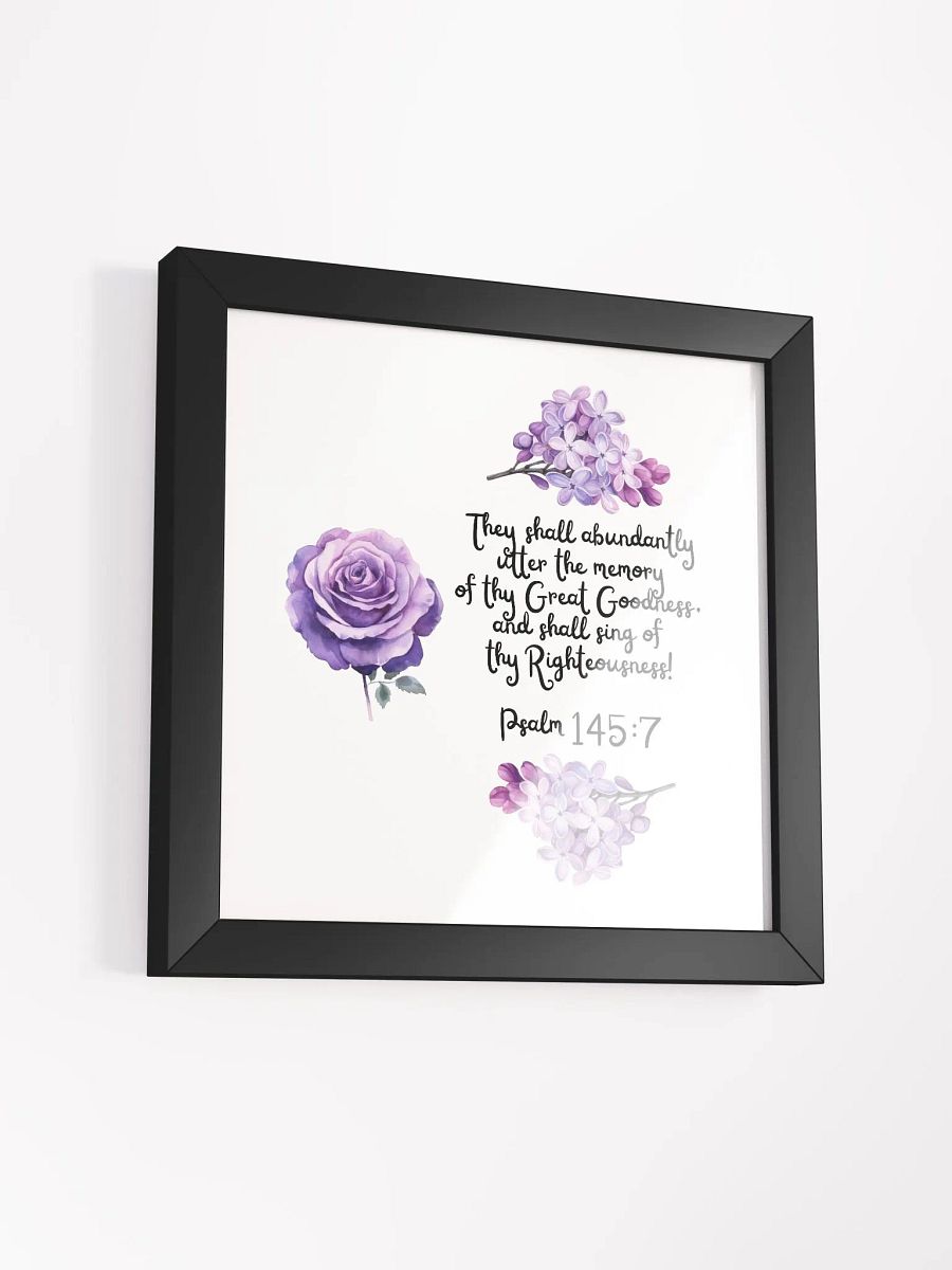 Psalm 145:7 Wall Frame product image (4)